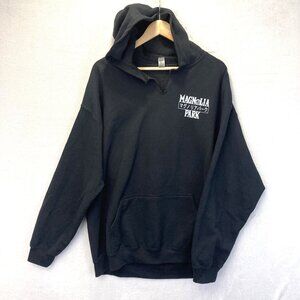 Magnolia Park Hoodie Sweatshirt Mens XL Black Pink Skeleton Pullover Streetwear